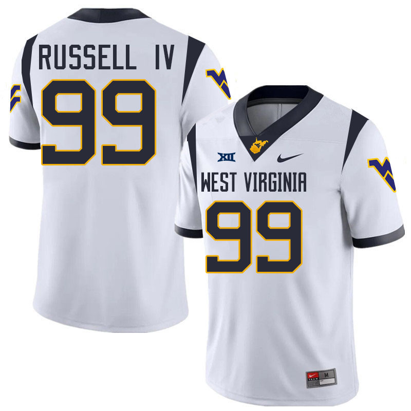 Hammond Russell IV WVU Jersey,West Virginia Mountaineers #99 Hammond Russell IV Jersey Youth-White